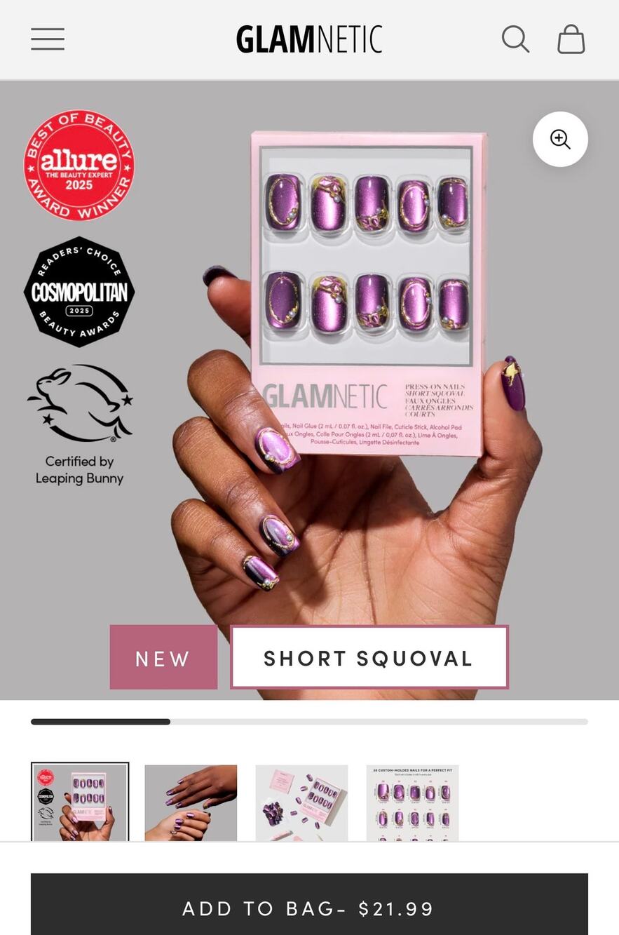 New Glamnetic Gems collection - amethyst